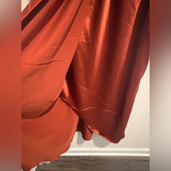 Skies Are Blue for Vada Winter Rust Slip Dress, Curvy - Picture 7 of 9